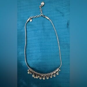 Brighton Figaro Elegant Silver Necklace with Pearl Color Beaded Accents